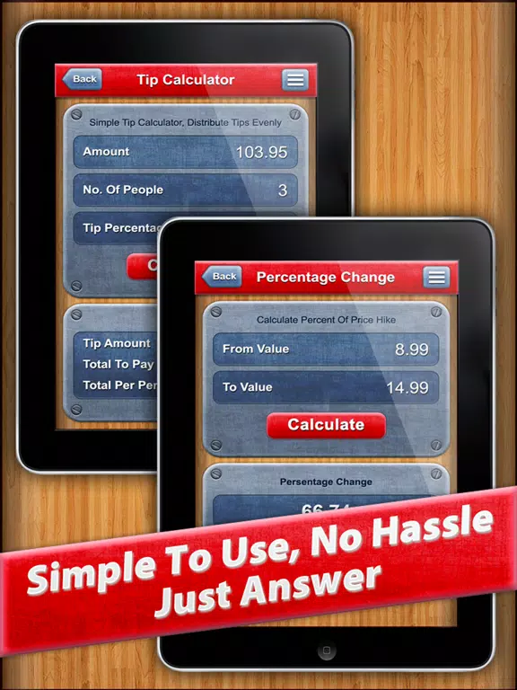 7 in 1 : Percentage Calculator iPad Screenshots