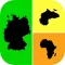 Allo! Guess the Country Map Geography Quiz Trivia - What's the icon in this image quiz