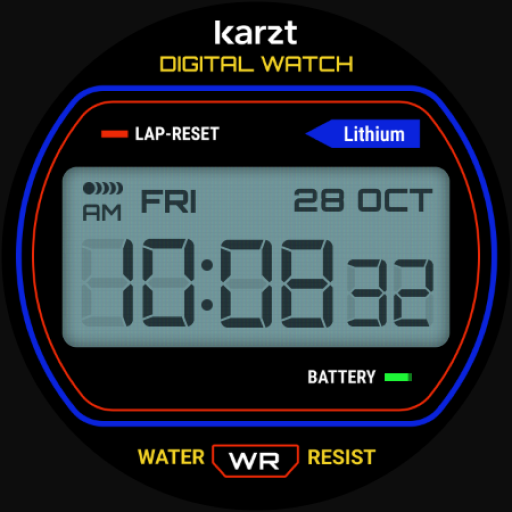 Digital karzt watch face