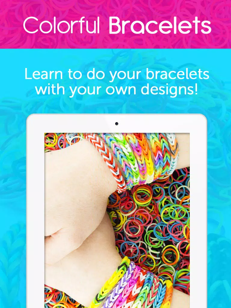 Colorful Bracelets : Rainbow Loom iPad Screenshots