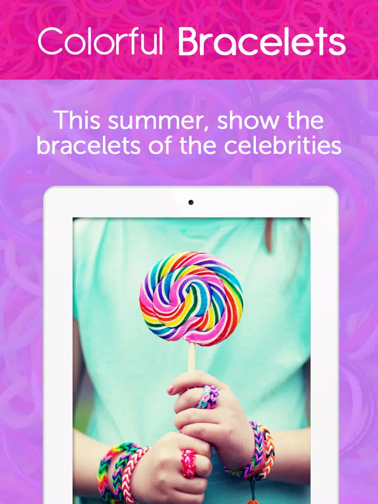 Colorful Bracelets : Rainbow Loom iPad Screenshots