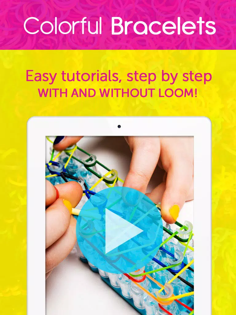 Colorful Bracelets : Rainbow Loom iPad Screenshots