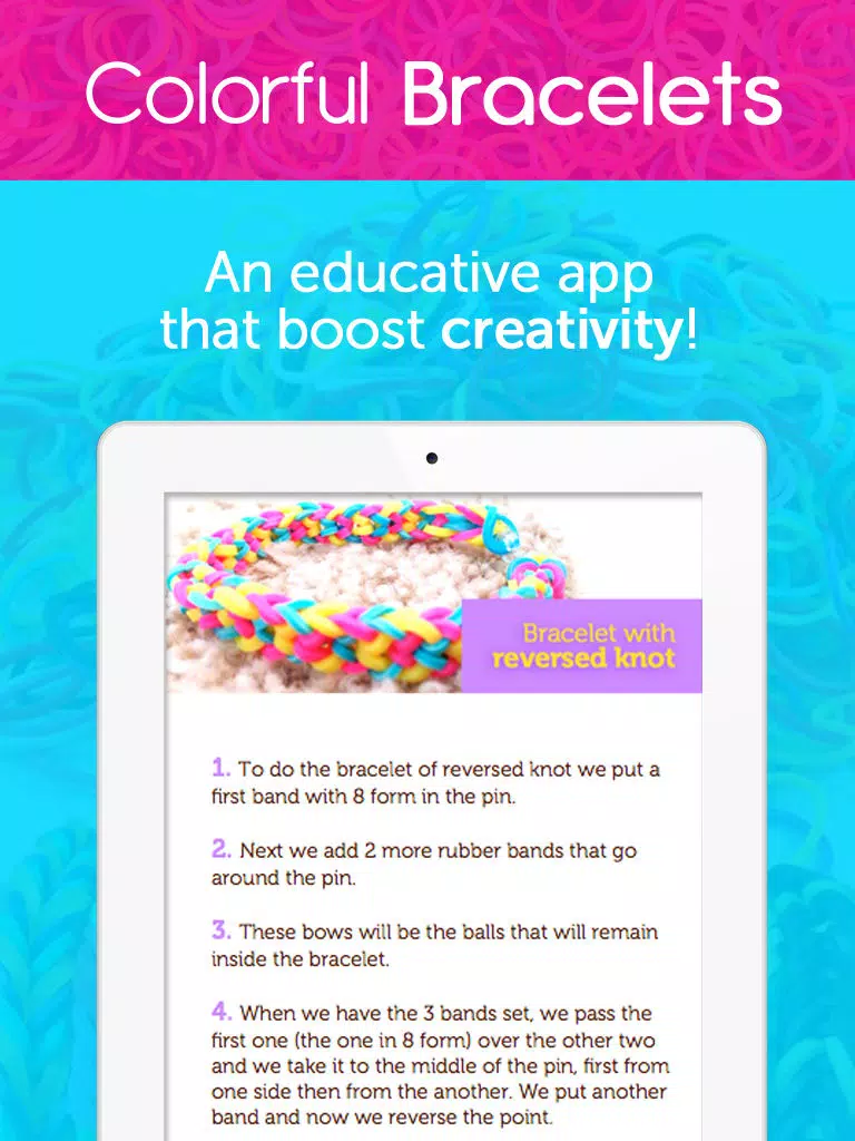 Colorful Bracelets : Rainbow Loom iPad Screenshots