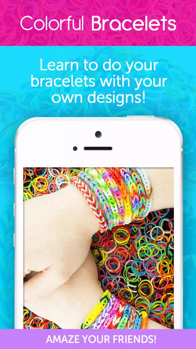 Colorful Bracelets : Rainbow Loom Screenshots