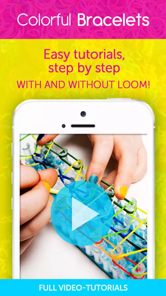 Colorful Bracelets : Rainbow Loom Screenshots