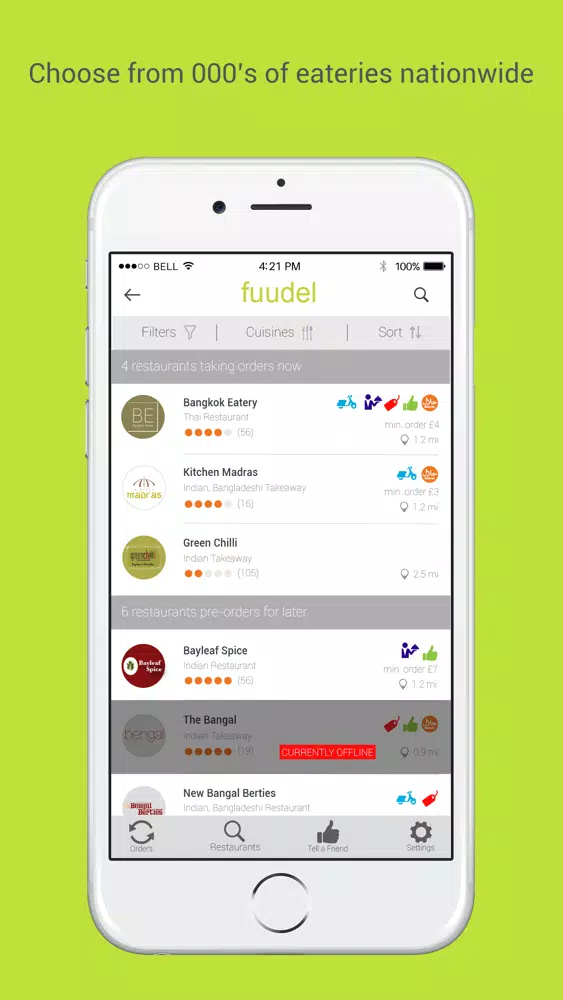 Fuudel – Takeaway Delivery Screenshots