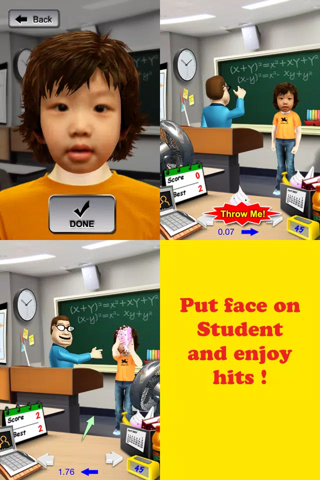 Classroom Jerk - Fun Free Addictive Game to Flick & Kick Mahjong, Fireworks, Pineapple etc. etc. at Teacher to celebrate Chinese New Year应用截图