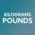 Kg to Pounds Converter kg lbs