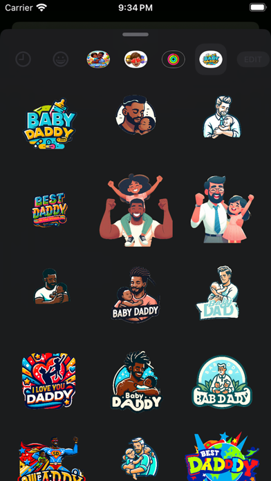Baby Daddy Stickers應用截圖