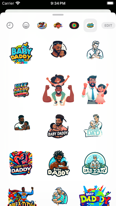 Baby Daddy Stickers應用截圖