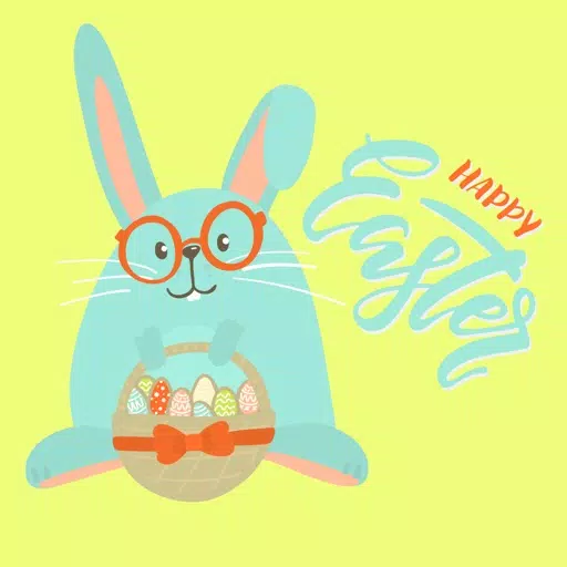 Happy Easter 2019 Cute Sticker Happy Easter 2019 Cute Sticker