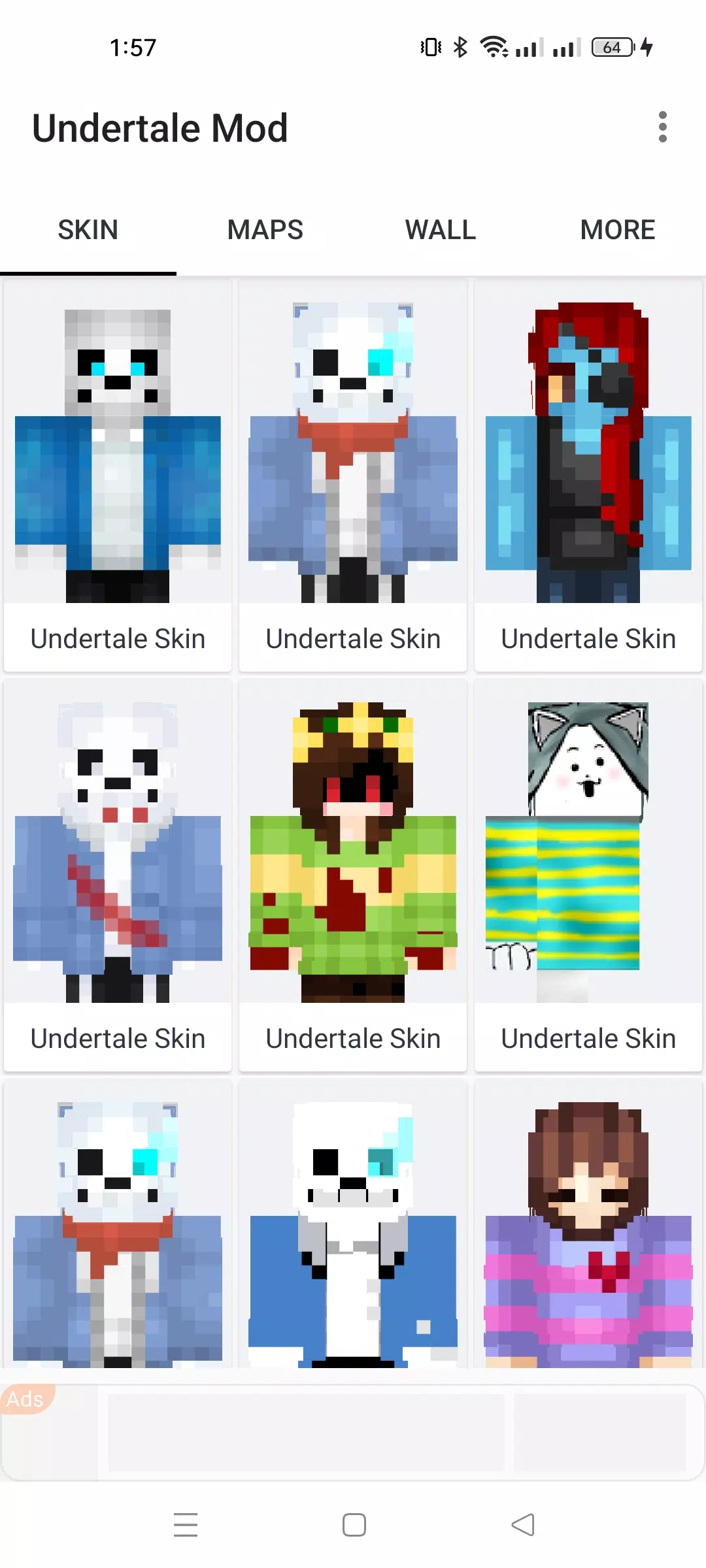 Undertale Skins for Minecraft Screenshots