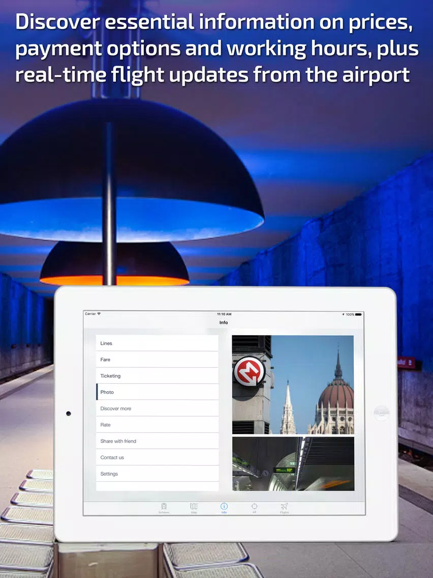 Budapest Metro Guide and Route Planner iPad Screenshots
