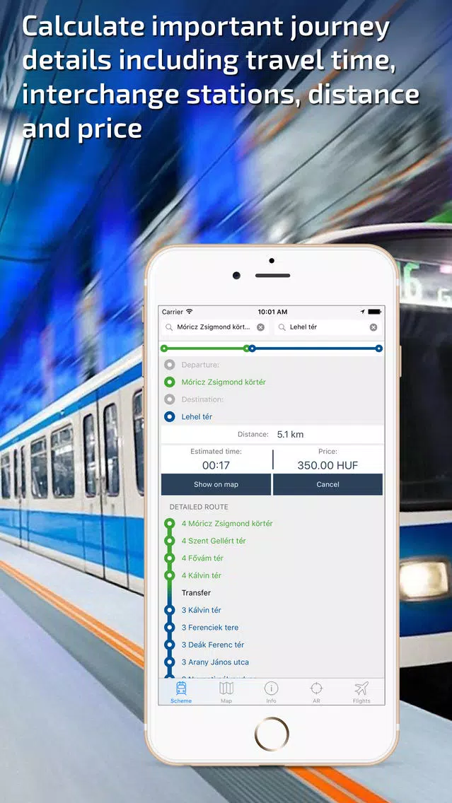Budapest Metro Guide and Route Planner Screenshots
