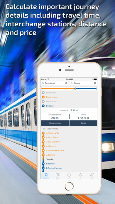 Rome Metro Guide and Route Planner Screenshots