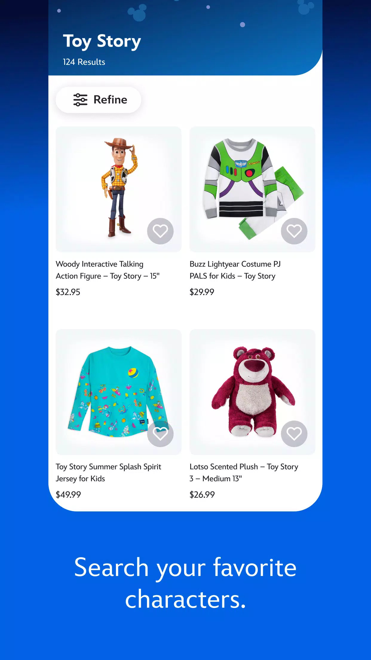 Disney Store Screenshots