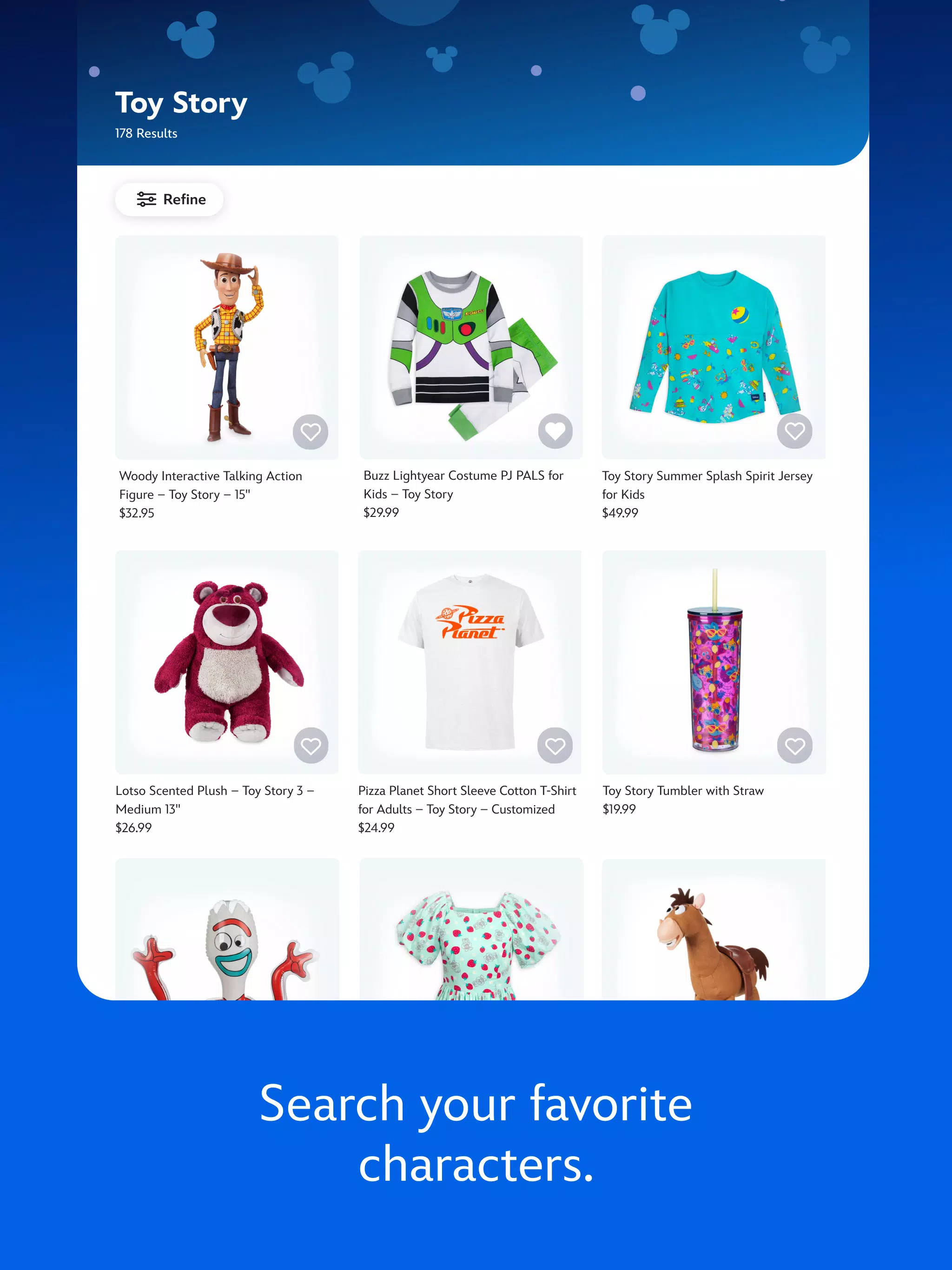 Disney Store Screenshots