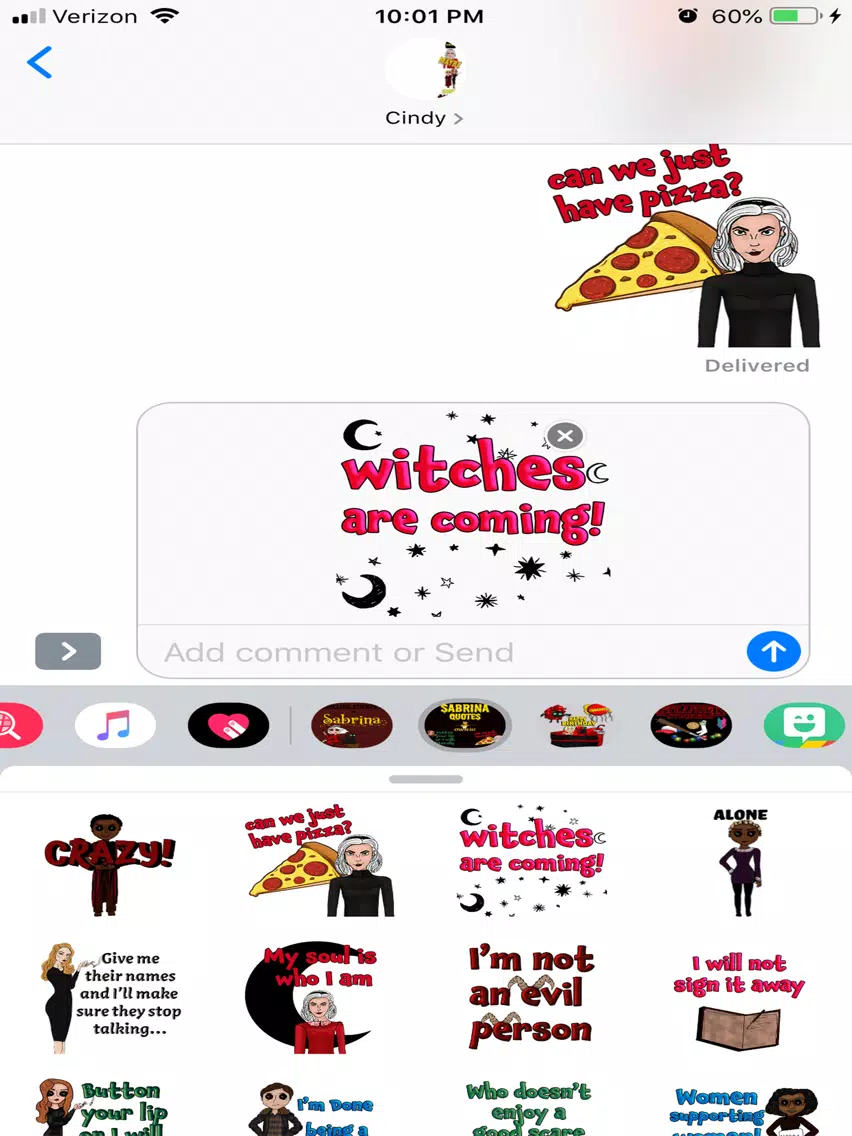 Sabrina The Witch Quotes iPad Screenshots