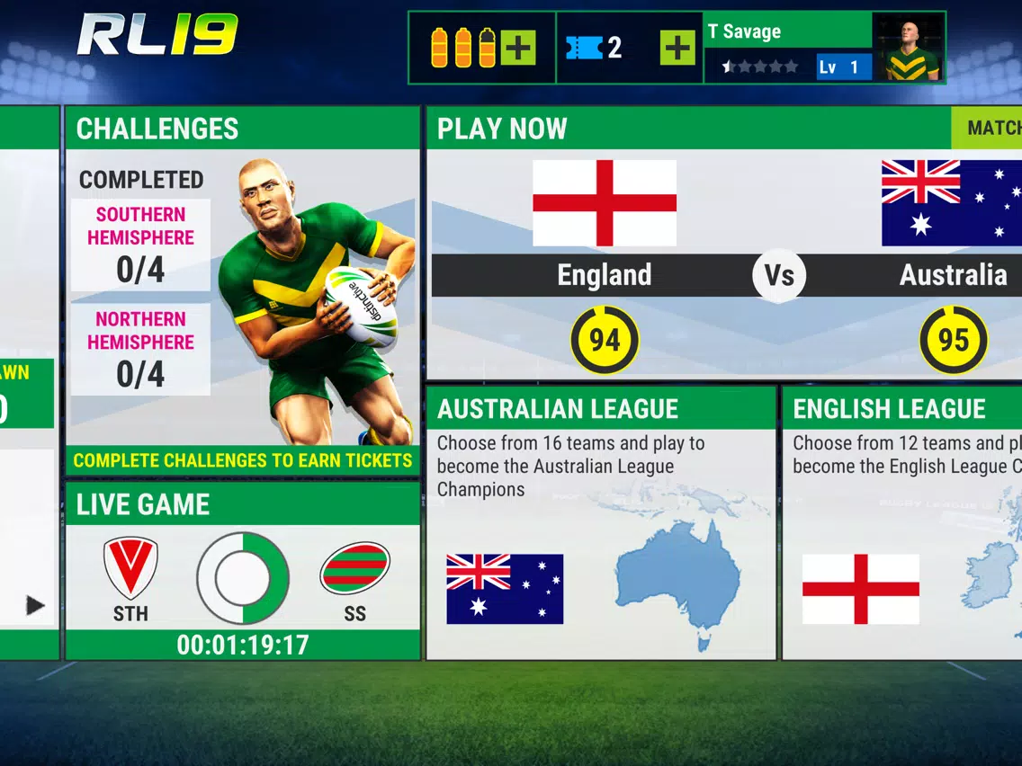 Rugby League 19 iPad 應用截圖