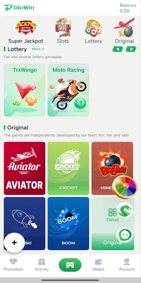 Ảnh chụp màn hình của DiuWin Game
