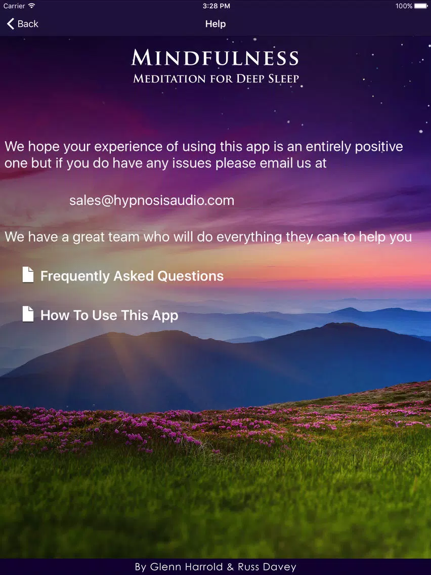 Mindfulness Meditation for Deep Sleep iPad Screenshots