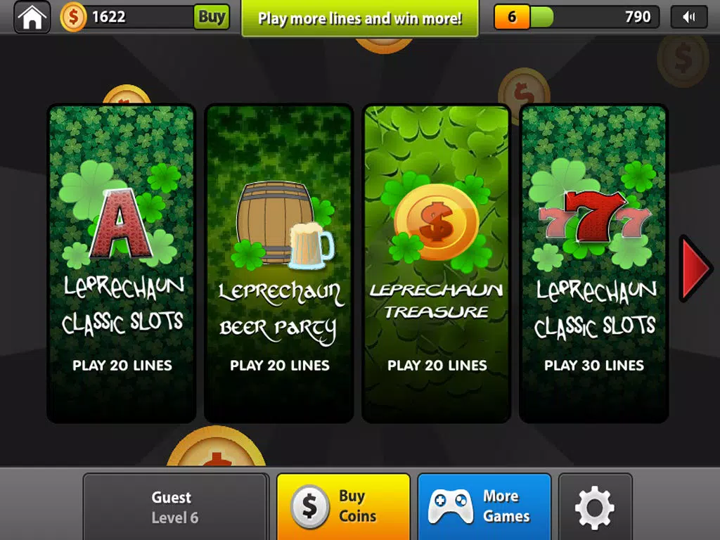 Leprechaun Slots FREE – Spin the Irish Luck Bonus Casino Wheel , Big Win Jackpot Gold Fortune Fever iPad Screenshots