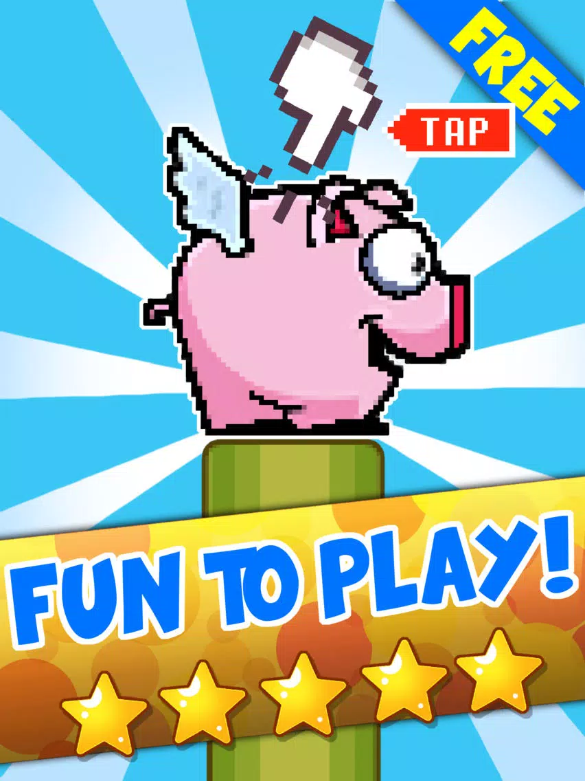 The Fly-ing Pig-gy - Fun Arcade Action Game iPad  スクリーンショット