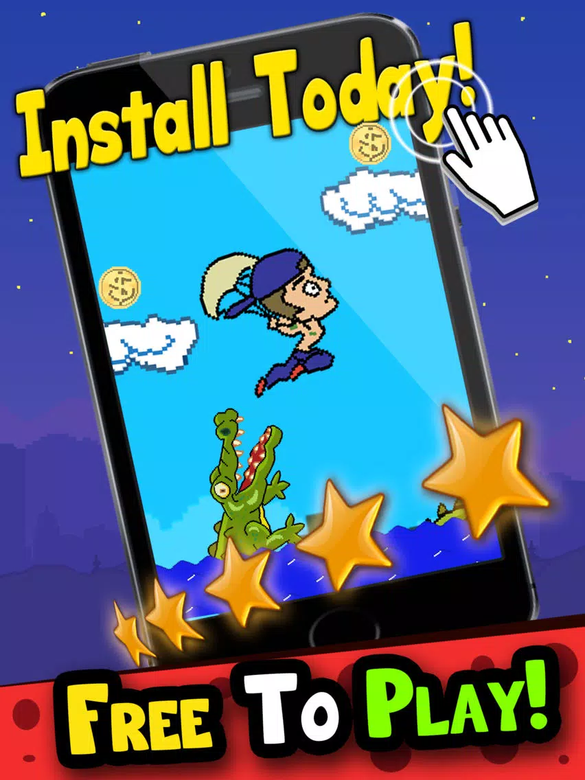 Capturas de tela do Crappy Hoppy Flying Star - Bieber Edition 2014 iPad 