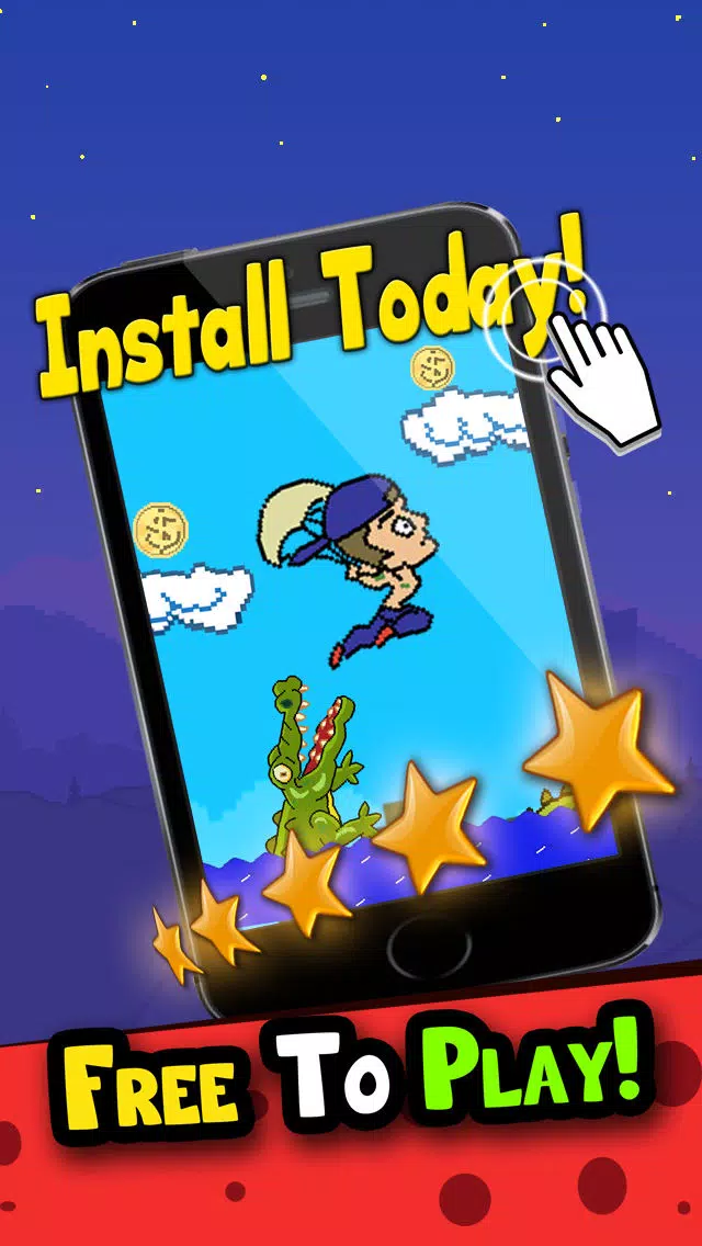 Capturas de tela do Crappy Hoppy Flying Star - Bieber Edition 2014