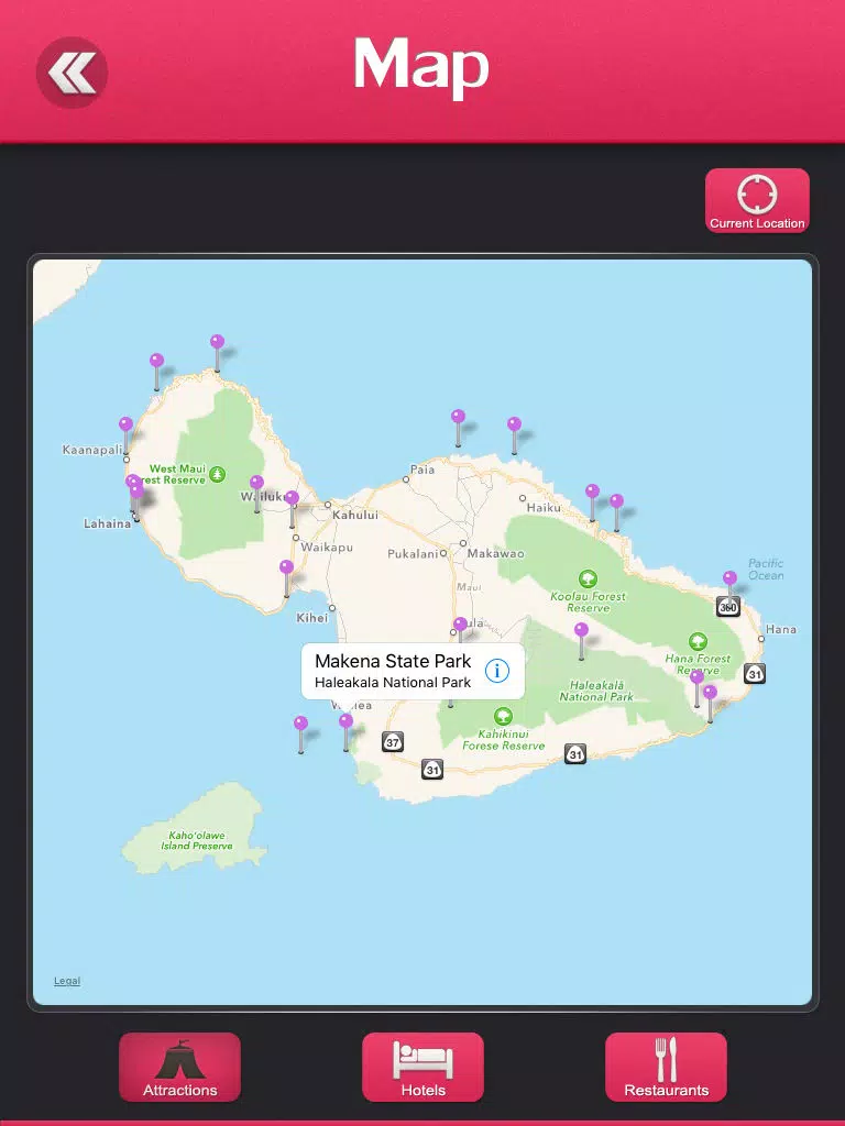 Haleakala National Park Tourism iPad Screenshots