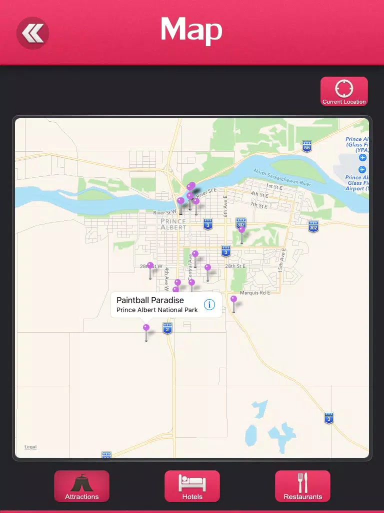 Prince Albert National Park Guide iPad Screenshots