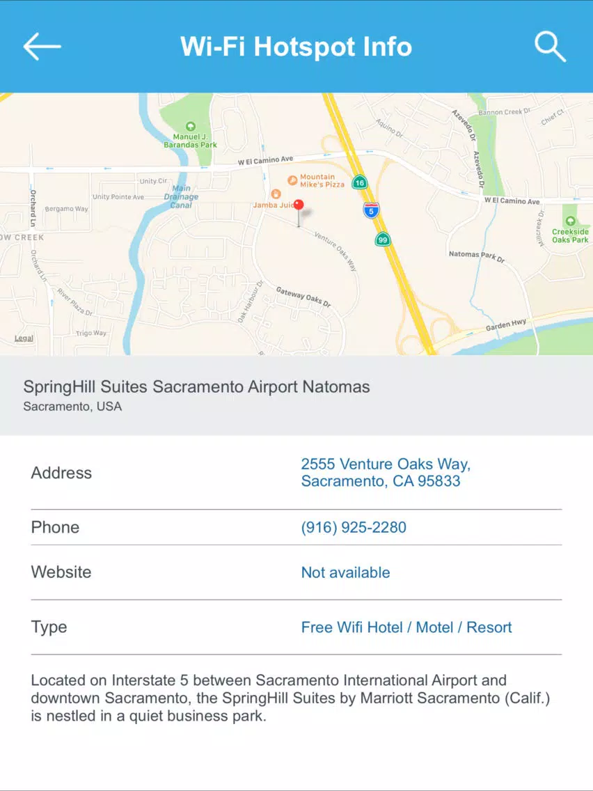 Sacramento Wifi Hotspots iPad Screenshots