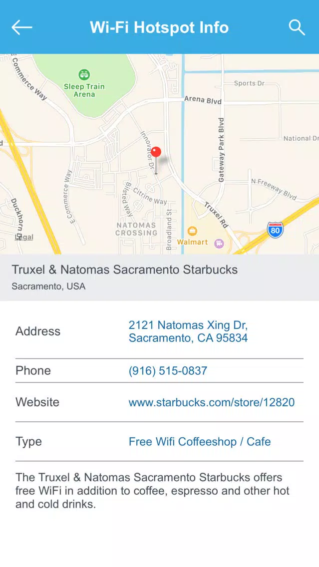 Sacramento Wifi Hotspots Screenshots