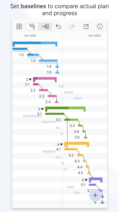 Project Office X: Gantt chart Screenshots