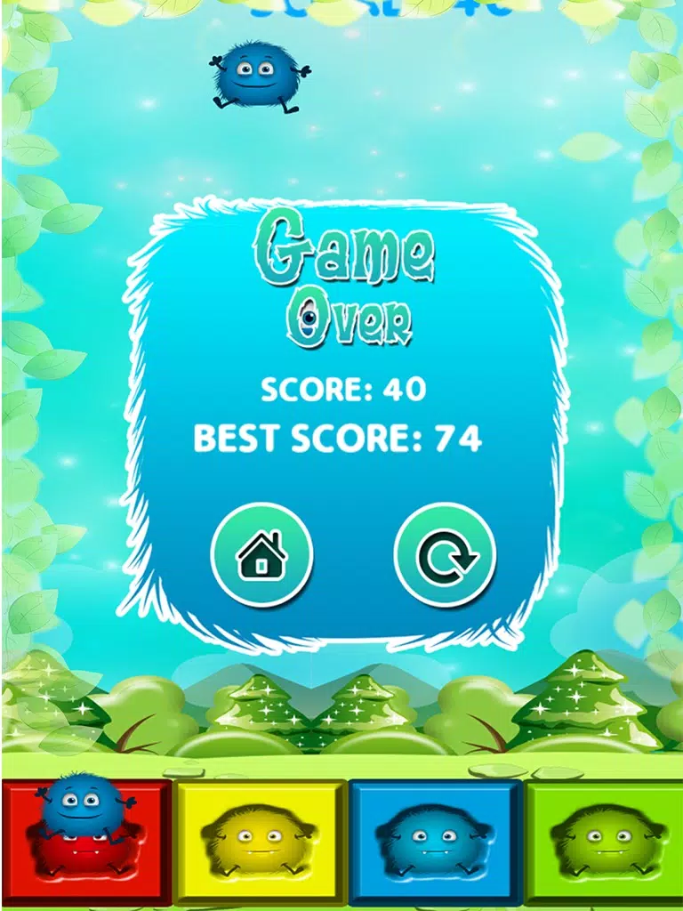 Tangkapan skrin Free Fall Monsters iPad 
