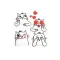 White Cat Emoji Stickers