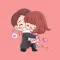 Young Couple Stickers