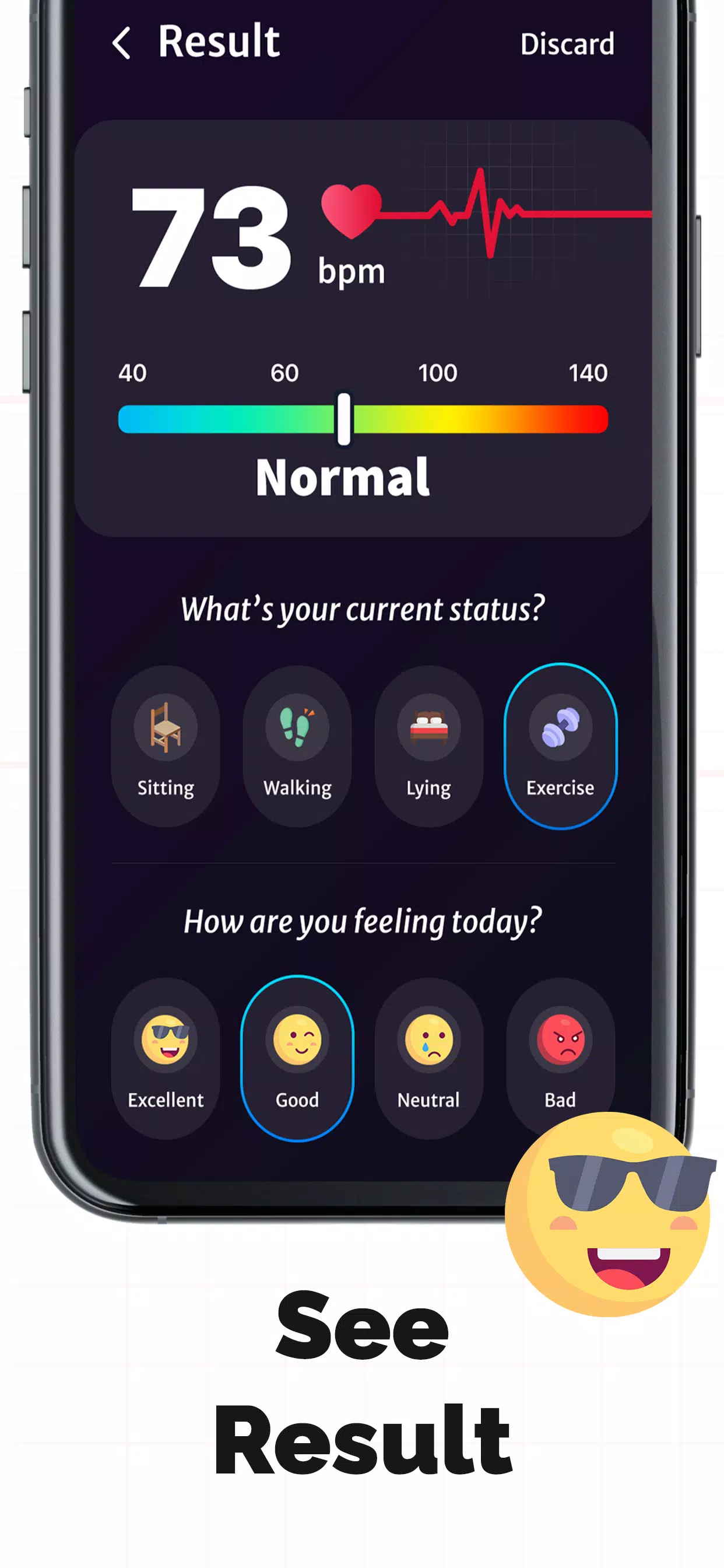 Heart Rate Monitor: PulseCheck Screenshots