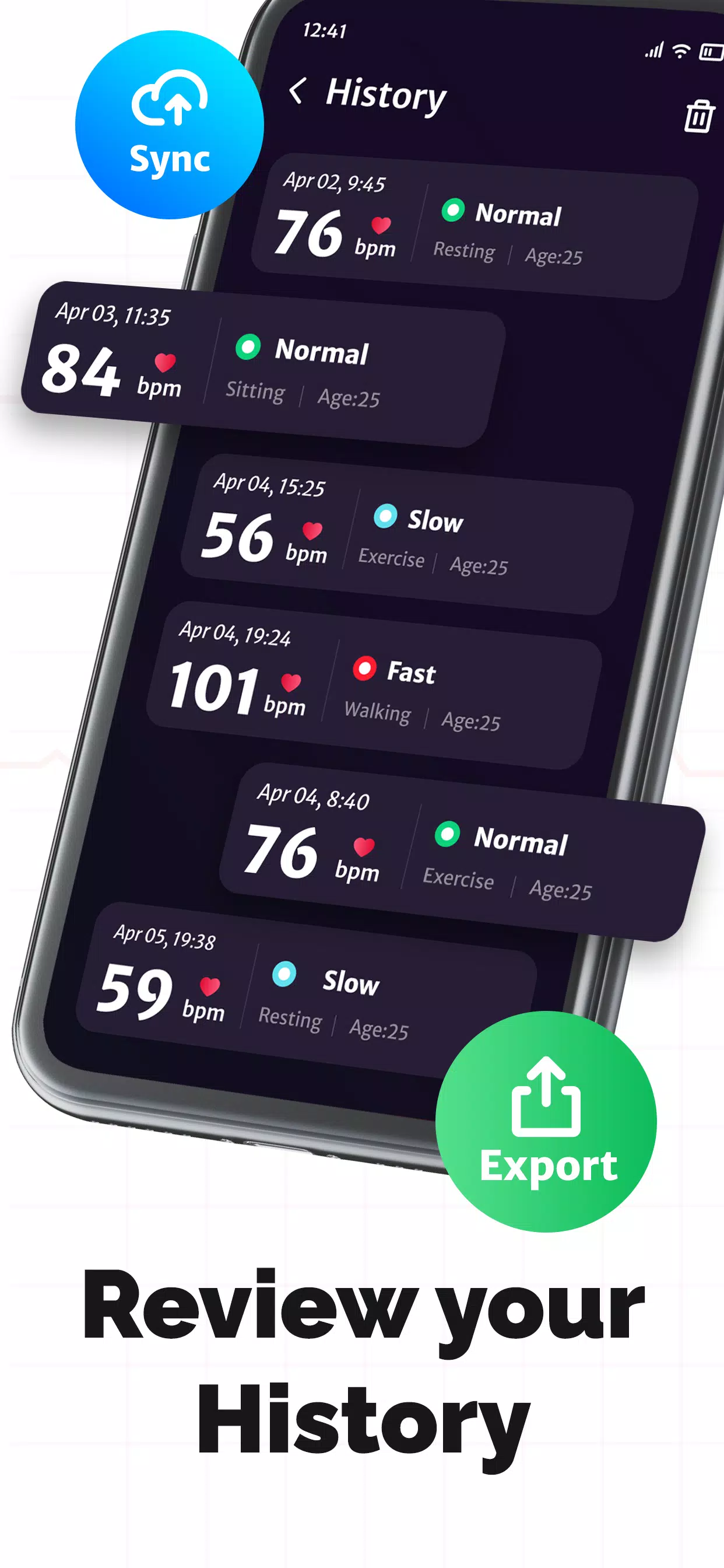 Heart Rate Monitor: PulseCheck Screenshots