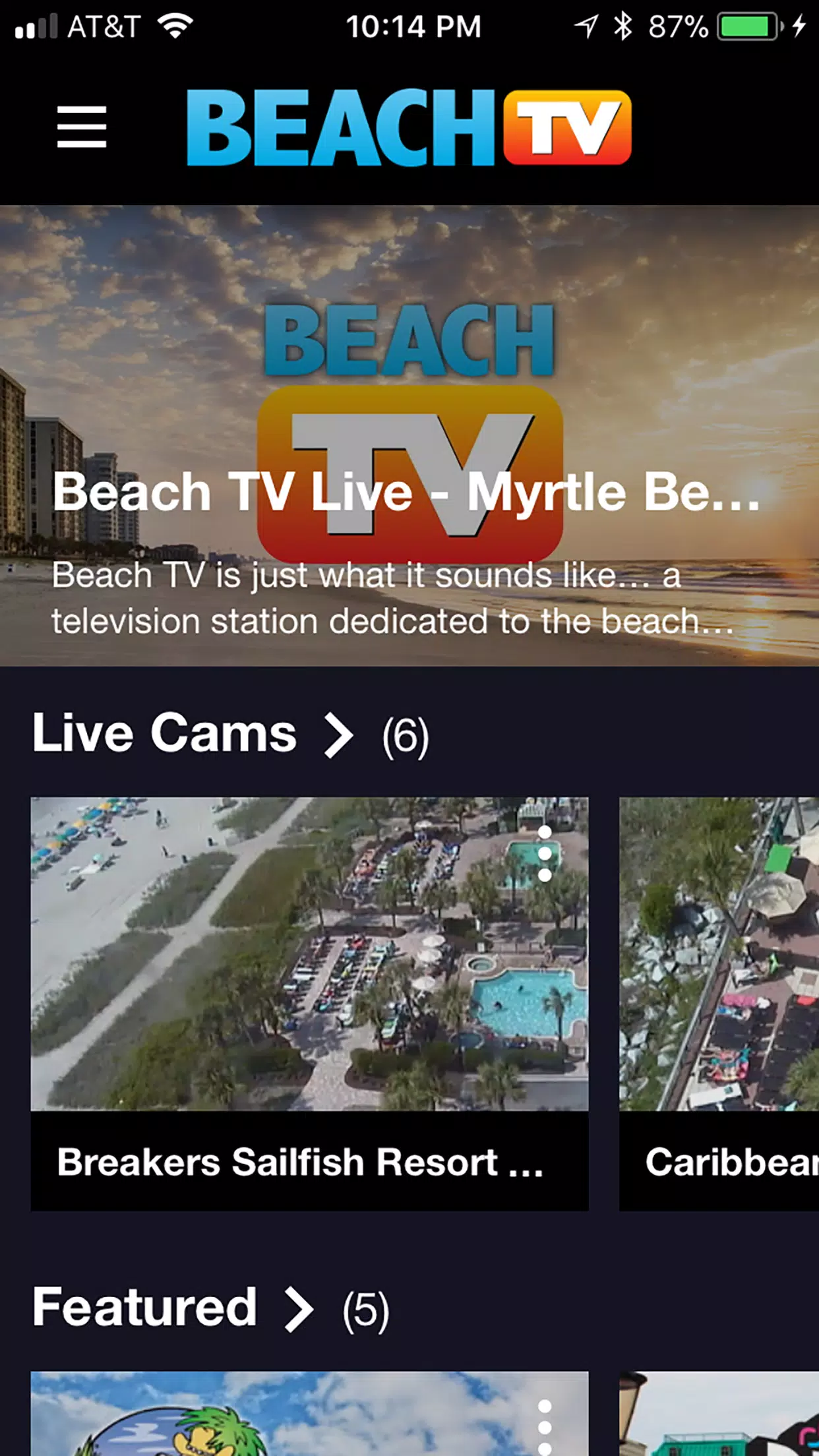 Beach TV - Myrtle Beach Screenshots