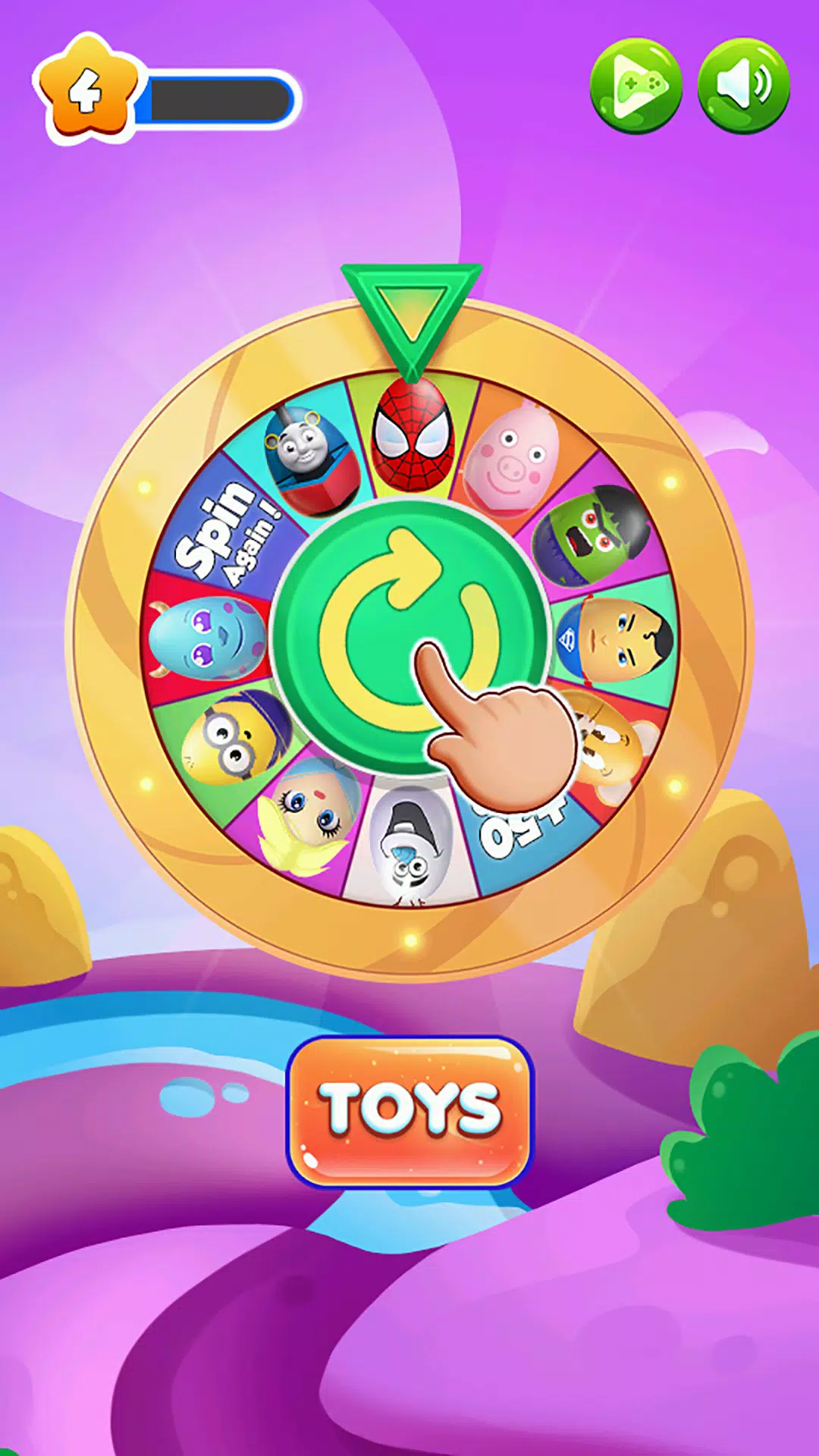 Surprise Eggs Spinning Wheel Screenshots