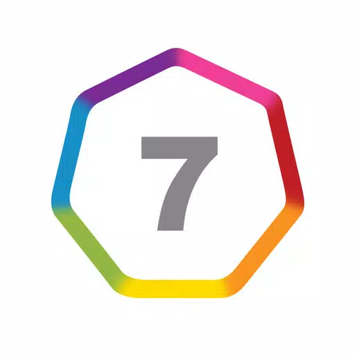Heptagon - Happy spinny circle with the colors of the rainbow Heptagon - Happy spinny circle with the colors of the rainbow