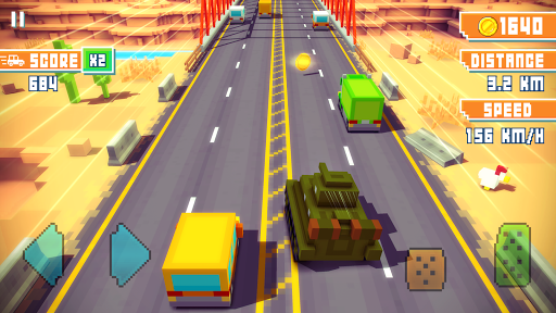 Blocky Highway: Traffic Racing Screenshots