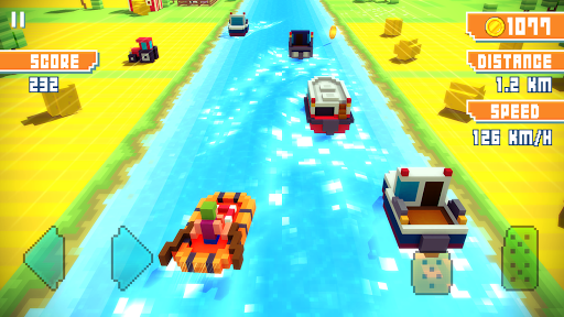 Blocky Highway: Traffic Racing Screenshots