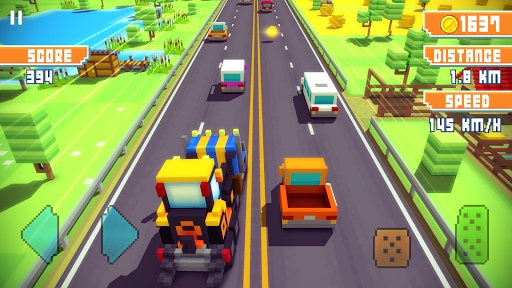 Blocky Highway: Traffic Racing Screenshots