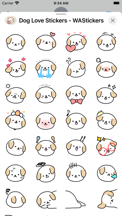 Dog Love Stickers - WASticker Screenshots