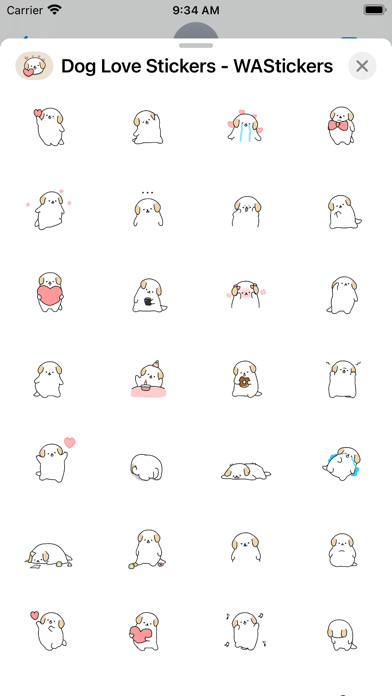 Dog Love Stickers - WASticker Screenshots