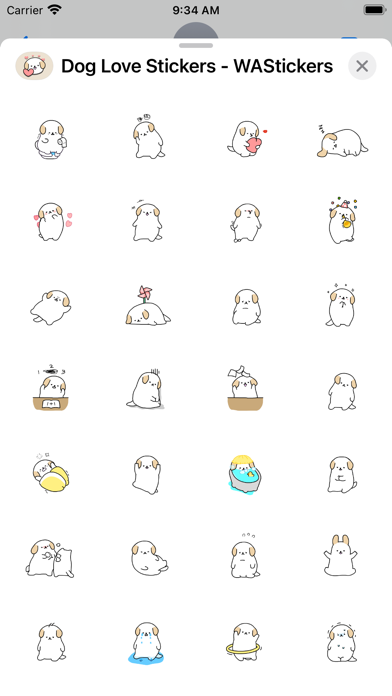 Dog Love Stickers - WASticker Screenshots