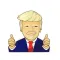 Trump Great Sticker Emoji Collection Famous Poses