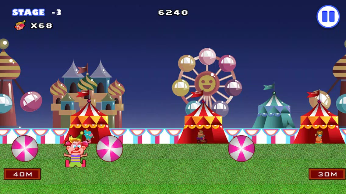 Capturas de tela do Amazing Circus King